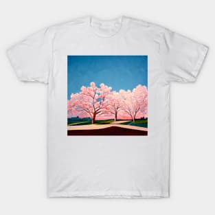 Hockney's Cherry Blossom Tree T-Shirt